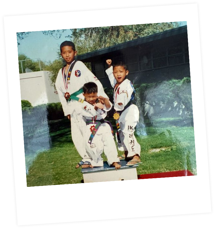 Master Reymoore as a child with fellow students
