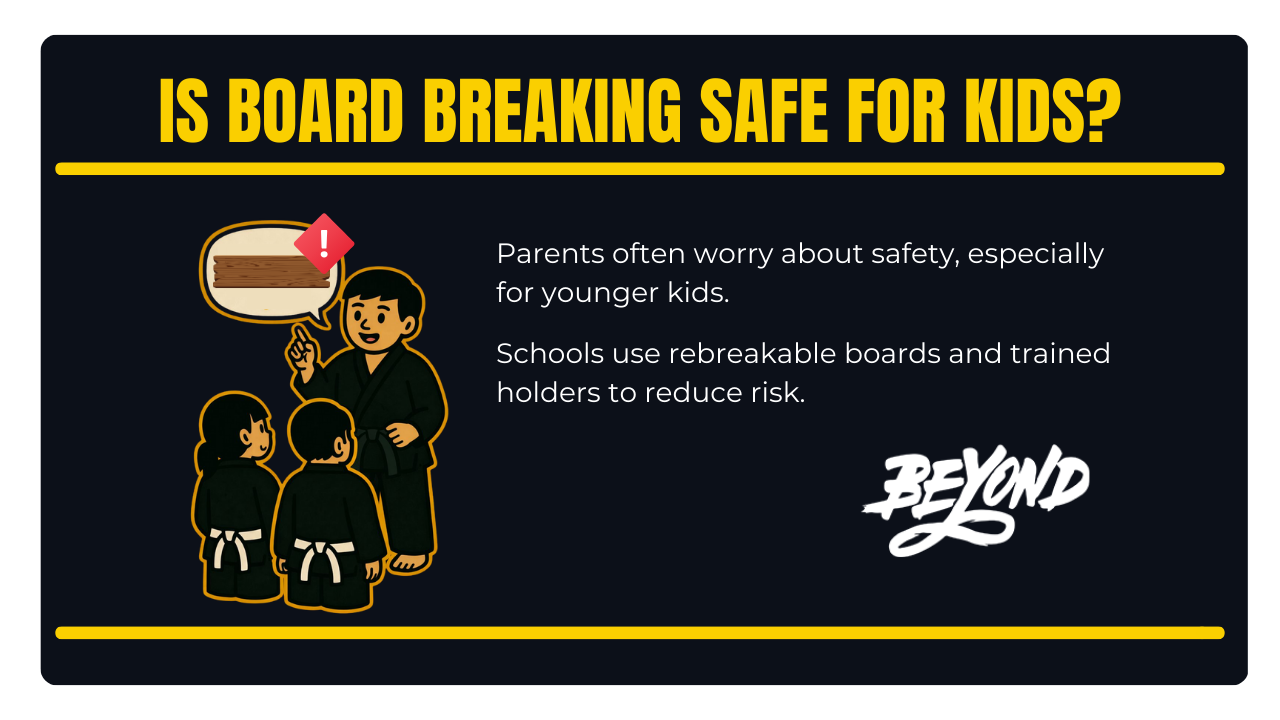 Illustration: Is board breaking safe for kids?